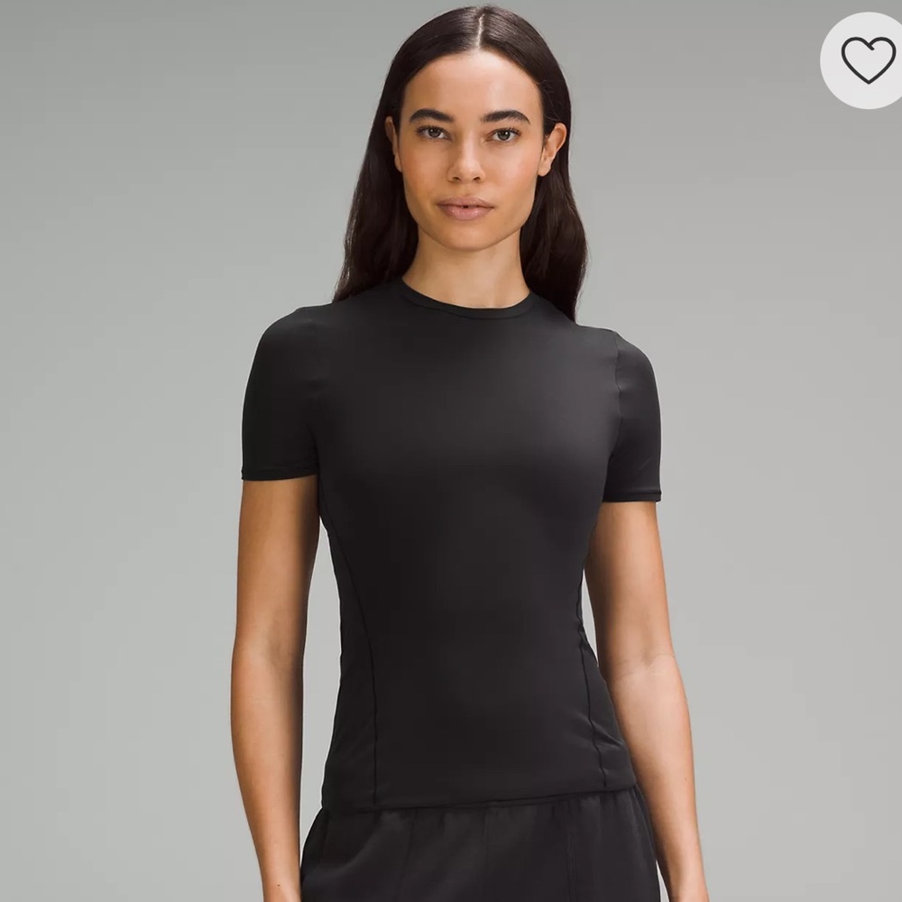lululemon athletica Black Short-Sleeve Crew Athletic Top